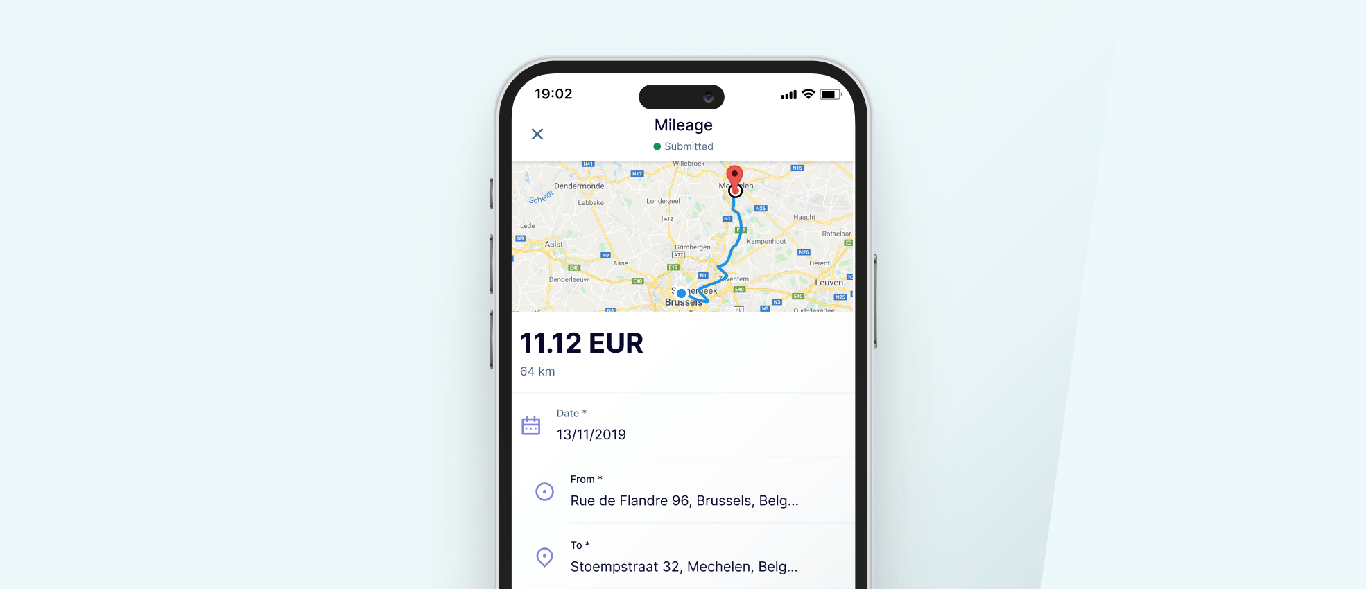Mileage Reimbursement in Rydoo