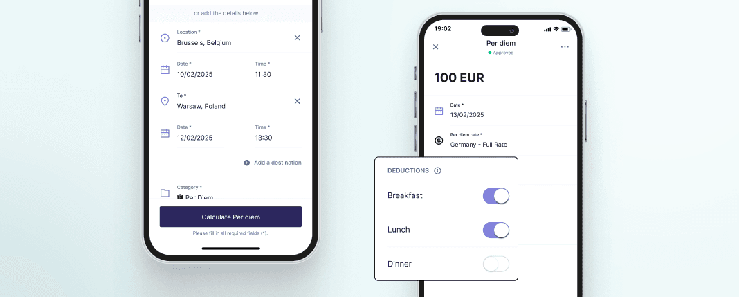 How to request per diem