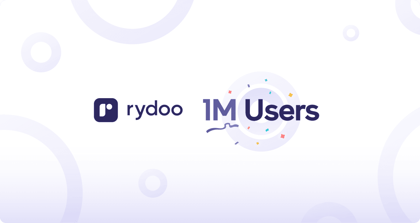 Rydoo 1million users 1370x727